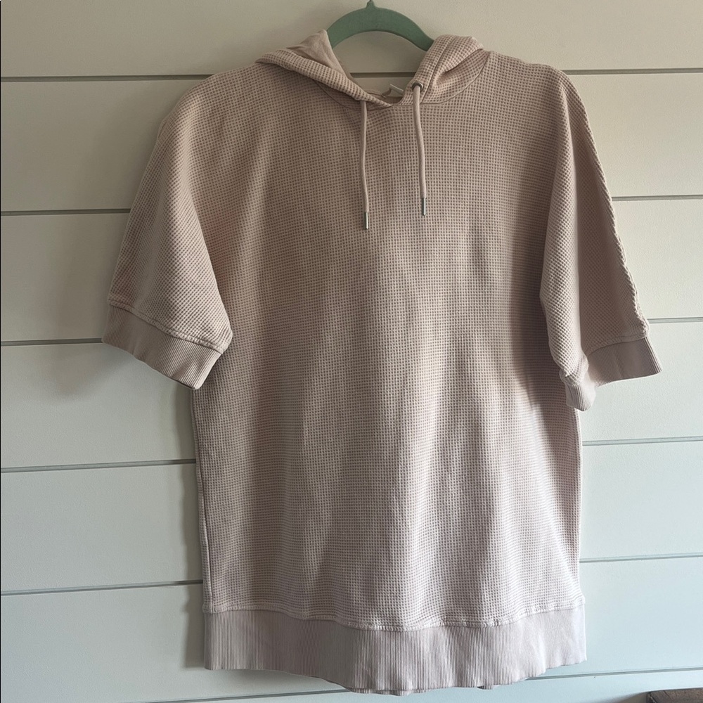 COS Short Sleeve Hoodie Top and Sweat Pant Set Size Medium